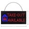 Alpine Industries 19 in W x 10 in H LED Rectangular Take-Out Available Sign with Two Display Modes, PK2 ALP497-15-2pk - alternate 4